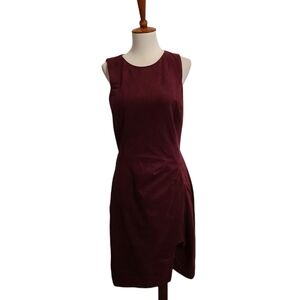 Lauren Ralph Lauren Burgundy Suede Mini Dress 4 Preowned